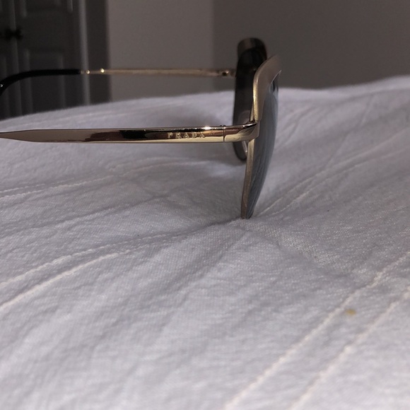 Prada sunglasses. New. Tan/gold frames - Picture 6 of 7